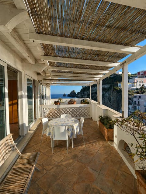 Patio, Day, Natural landscape, View (from property/room), Balcony/Terrace, Living room, Seating area, Dining area, Sea view