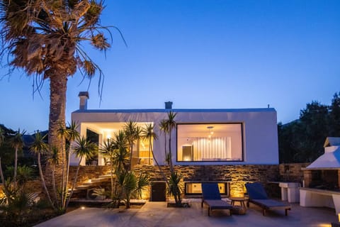 Property building, Patio, Night, Garden view