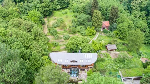 Property building, Natural landscape, Bird's eye view, Garden