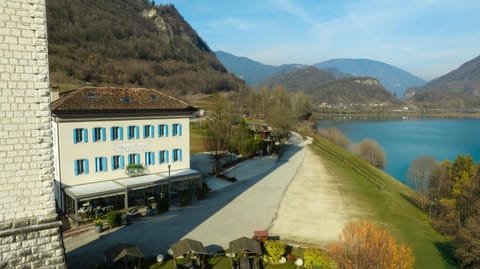 Property building, Natural landscape, Lake view, Mountain view