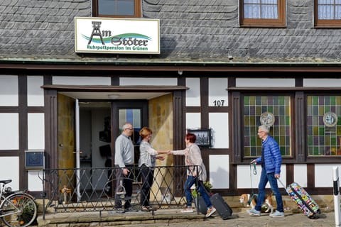 Facade/entrance, People