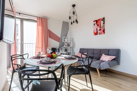 Kitchen or kitchenette, Living room, Seating area