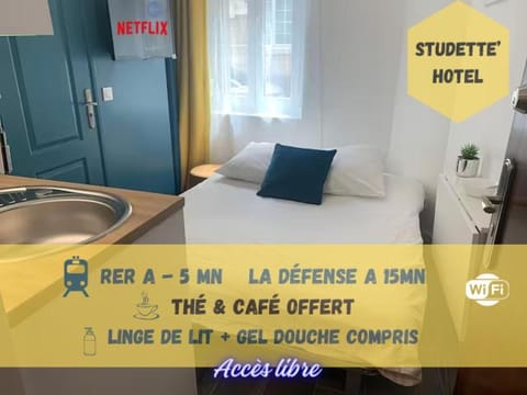 Appart' Studette Cosy - STADE U ARENA Apartment in Sartrouville