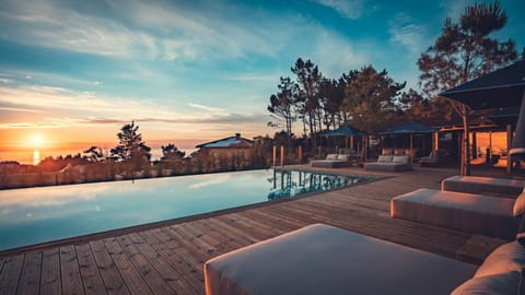 Swimming pool, Sunset