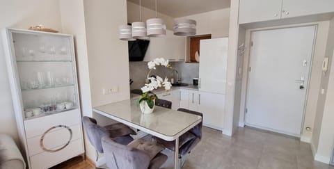 Kitchen or kitchenette, Dining area, internet, stove