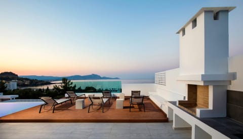BBQ facilities, Balcony/Terrace, Sea view, Sunset