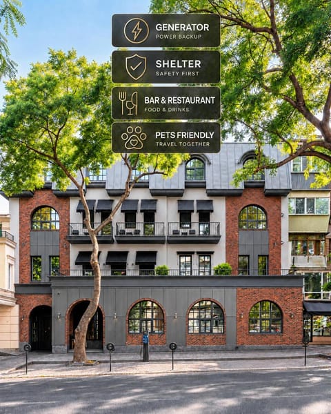 Property building, Day, Property logo or sign, Logo/Certificate/Sign, Text overlay, City view, Street view, Location, Certificate/Award