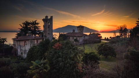 Property building, Lake view, Landmark view, Sunset