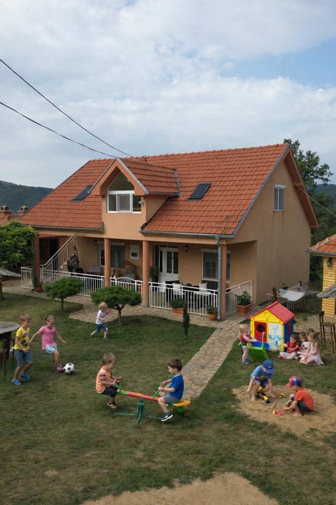 Property building, Day, People, Natural landscape, Children play ground, Garden, Garden view, children, group of guests, sunbed