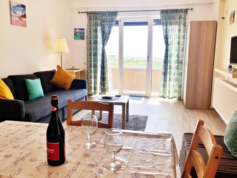 Living room, Seating area, Dining area, Sea view