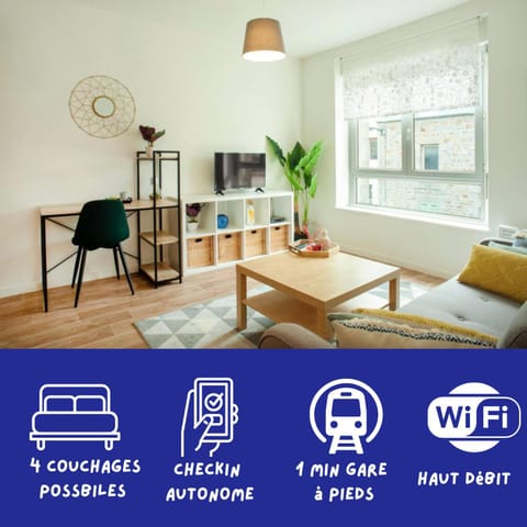 Les Douces Breizh - Jules Ferry - Proximité Gare SNCF Apartment in Brittany