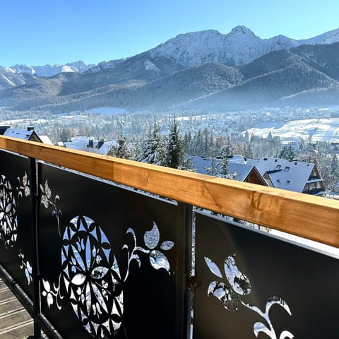 Day, Natural landscape, Winter, View (from property/room), Balcony/Terrace, Mountain view