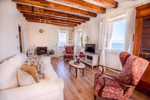 Living room, Seating area, Sea view