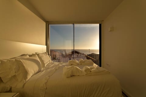 Bed, Bedroom, Sunset