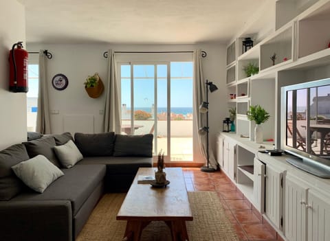 Living room, Seating area, Sea view