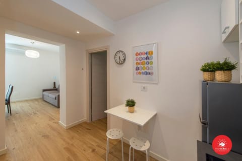 Living room, kitchen