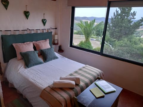 Bed, Natural landscape, View (from property/room), Bedroom, Mountain view