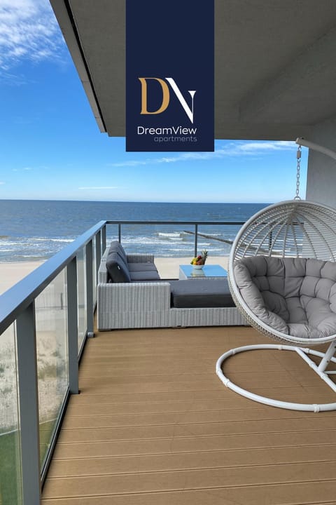 Day, Natural landscape, View (from property/room), Balcony/Terrace, Living room, Seating area, Logo/Certificate/Sign, Sea view