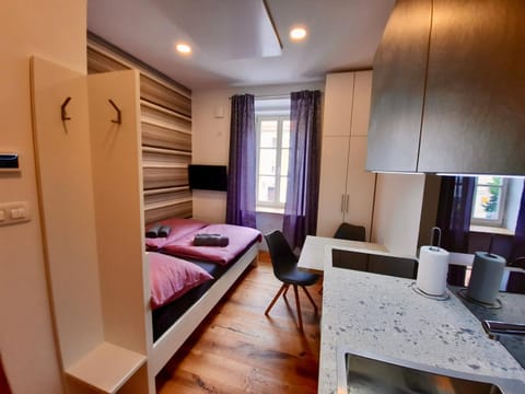 Living room, kitchen