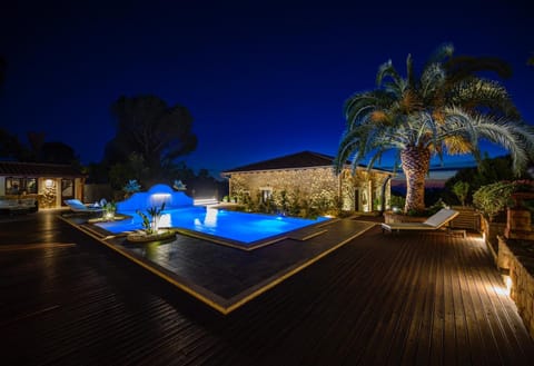 Night, Pool view, Swimming pool, Public Bath
