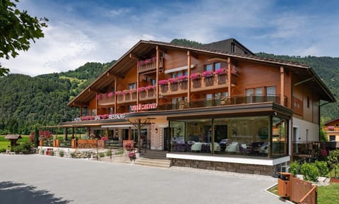 Property building, Facade/entrance, Day, View (from property/room), Mountain view, Parking