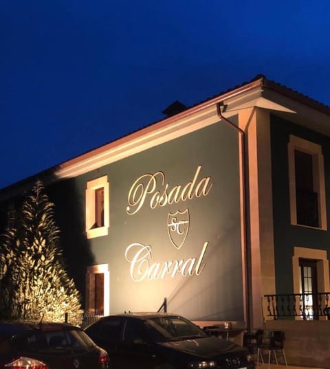 Property building, Night, Text overlay