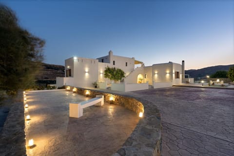 Property building, Patio, Night