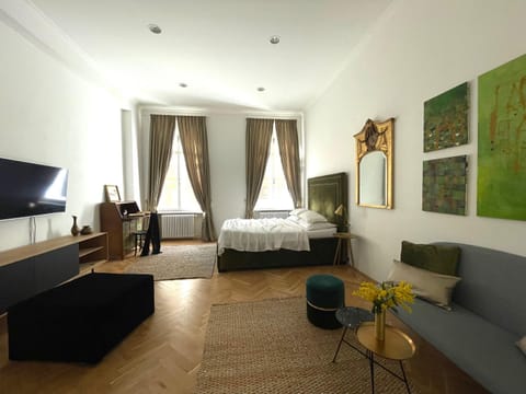 Communal lounge/ TV room, Bed, TV and multimedia, Living room, Seating area, Bedroom, hair dresser