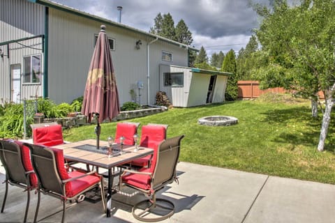 Sunny Home with Patio Less Than 10 Mi to Lake Coeur dAlene House in Post Falls