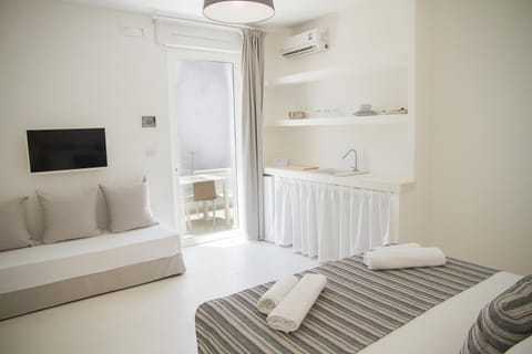 Bed, View (from property/room), Kitchen or kitchenette, Bedroom