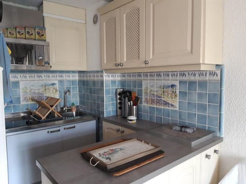 T2, jardin, véranda chambre, climatisation, parking privatif, proche à pied centre, plage, gare, pour 3 adultes ou 2 adultes avec 2 enfants Apartment in French Riviera