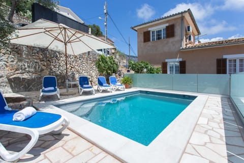Property building, Living room, Swimming pool