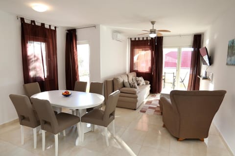 Living room, Seating area, Dining area, Sea view