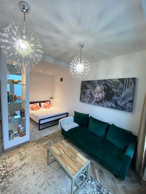 Bed, Living room, Photo of the whole room, Seating area, Bedroom