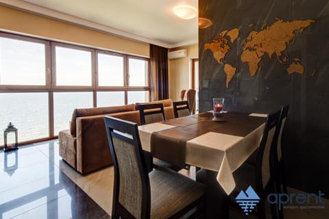 Living room, Dining area, Sea view