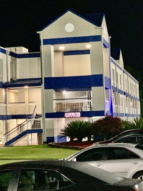 Property building, Night, Parking