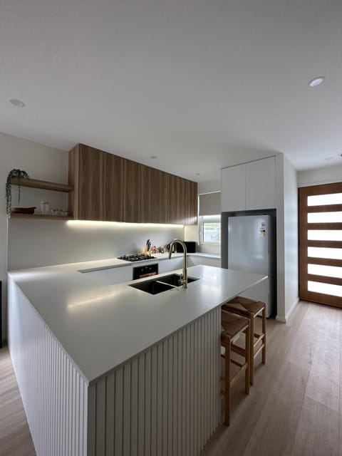 Kitchen or kitchenette, oven, stove