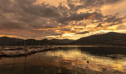 Natural landscape, Lake view, Sunset