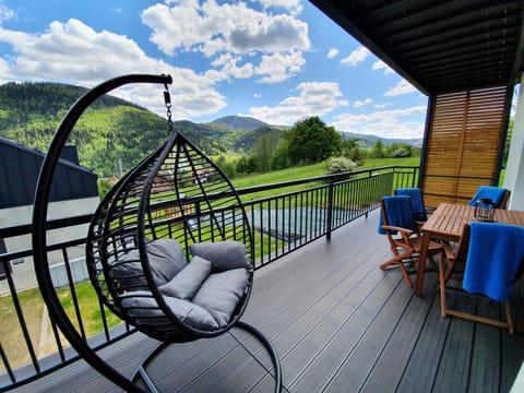 Spring, Natural landscape, View (from property/room), Balcony/Terrace, Seating area, Mountain view