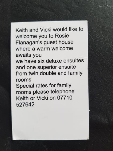Rosie flanagan's Bed and Breakfast in Skegness