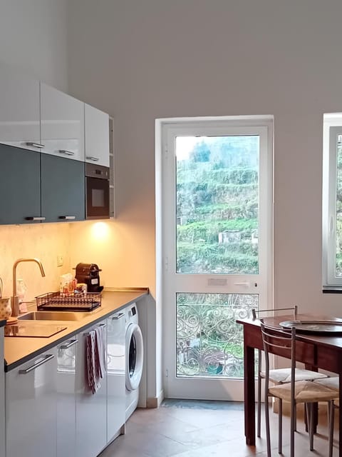 Kitchen or kitchenette, minibar, stove