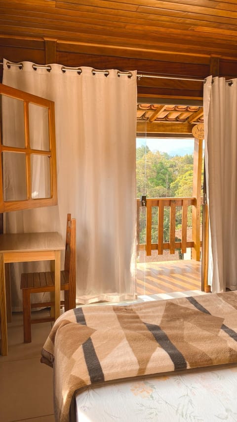 Bed, Natural landscape, View (from property/room), Balcony/Terrace, Bedroom