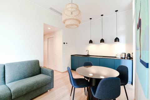 Kitchen or kitchenette, Living room, Dining area