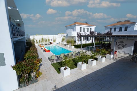 Property building, Pool view, Swimming pool