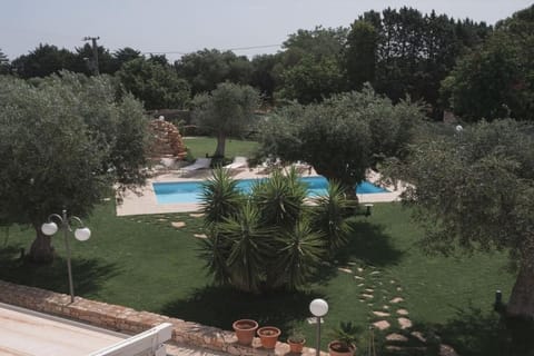 Natural landscape, Garden, Garden view, Pool view, Swimming pool, sunbed
