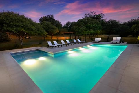 Swimming pool, Swimming pool, Sunset