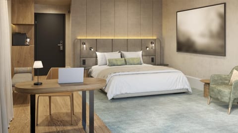 Photo of the whole room, Seating area, Bedroom