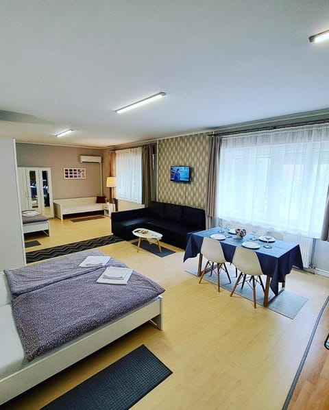 Bed, TV and multimedia, Dining area