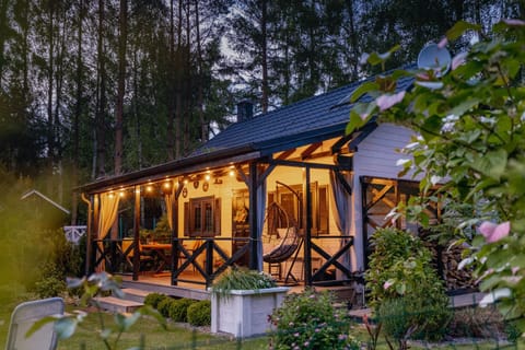 White & Black Chalet in West Pomeranian Voivodeship, Poland