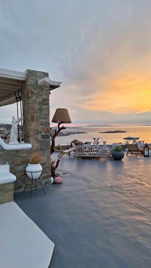 Patio, Day, Natural landscape, Sea view, Sunset
